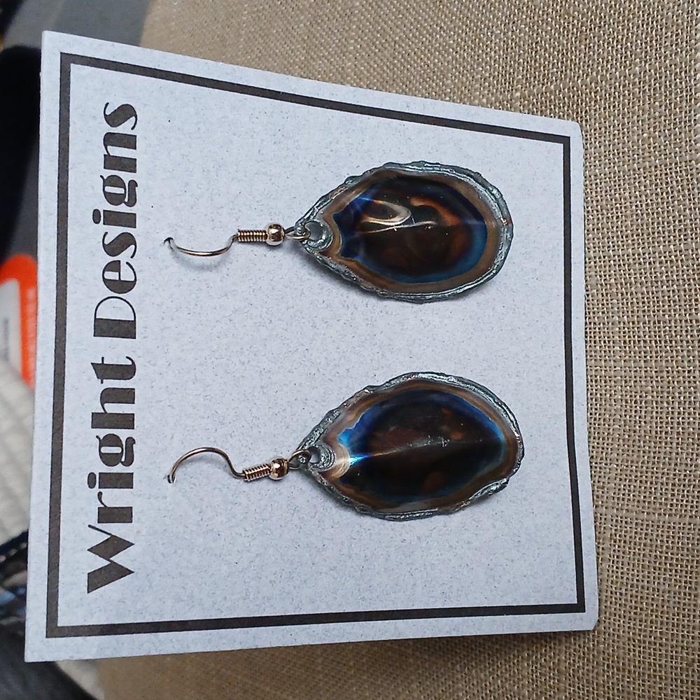 David Wright Steel Earrings Handmade